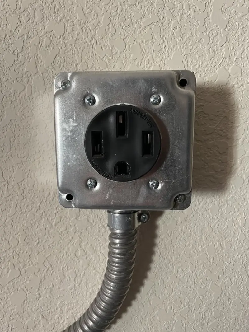 NEMA 14-50 outlet installed for Electrical Panel Upgrade in Independence